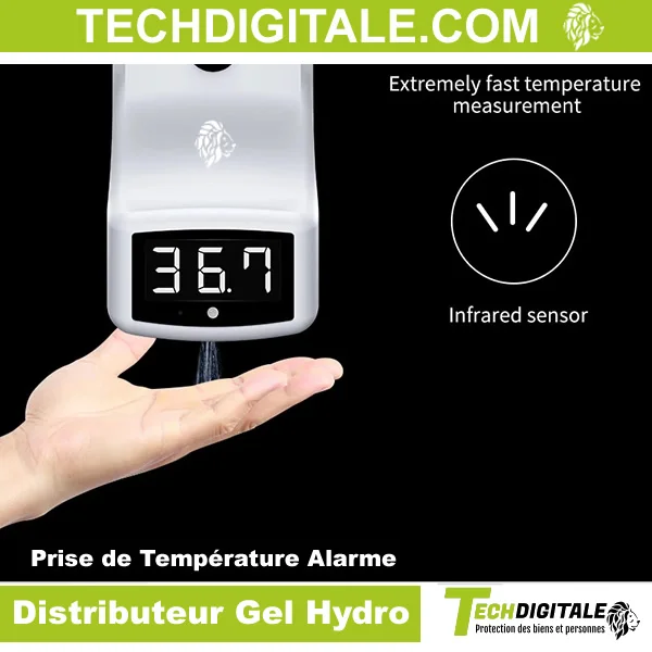 distributeur gel hydro temperature